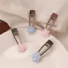 Pinza Metálica de Pato Dulce y Fresca, Pinza de Estrellas Estilo Bosque para Flequillo Femenino, Pinza para el Cabello de la Frente, Pinza Lateral para el Cabello, Pasador, Accesorio para el Cabello