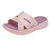 Luo Fu Suela Gruesa Cruzadas Moda Casual Cómodas Nuevas para Mujer Primavera y Verano Zapatillas de Casa Holgazanas para Usar Afuera