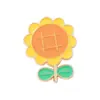 Broche distintivo exquisito color dopamina forma de flor sentido avanzado nicho divertido todo partido pin para ropa sombrero