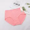 35.00 kg-90.00 kg algodón estampado simple talla grande cintura alta cadera triángulo ropa interior para mujer pantalones cómodos patrón de 5 yuanes