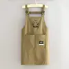Delantal Moderno Repelente al Agua para Cocina, Uso Doméstico, Delantal Estampado para Catering, Uniforme de Trabajo, Resistente a Manchas, Resistente a la Suciedad, Adulto