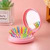 Pente com Espelho Dobrável Compacto Portátil Mini Pente Almofada de Ar Pente Cápsula de Ar Feminino Pente de Massagem Espelho Integrado
