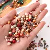 Cuentas de Vidrio de Color Sólido Lacadas, Cuentas de Ábaco, Cuentas Redondas de Frijol de Azúcar, Cuentas para Hilo, Collares Hechos a Mano para DIY, Materiales y Accesorios para Cadena de Teléfono