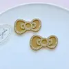 Plástico Acrílico Full Diamond Accesorios de Moño de Plástico Accesorios DIY Parche de Pedrería Horquilla Hecha a Mano Semi-Terminada Accesorios Pequeños
