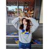 Top sin capucha Ropa Estampada High Street Hip Hop Cuello Redondo Sudadera Ropa de Mujer Diseño Lindo Dama Neutral Estilo Chanel