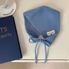 Pañuelo de cabeza estilo coreano para mujer en otoño e invierno, cálido protector de orejas de lana tejida, bufanda triangular con sensación acogedora, orejeras y calentador de cuello