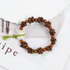 Pulseira Cerâmica Jingdezhen Cor Dopamina Antiga Contas Tecida à Mão Presente Original Nova Pulseira Chinesa para Mulheres