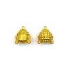 Venta al por mayor del fabricante Cabeza de Buda Chapada en Oro Campana de Agua Oro Mate Cabeza Pequeña de Buda Colgante para Llavero de Mochila Decoración Llavero