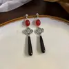Novos brincos de borla antigos chineses para mulheres 2024 novos brincos high-end estilo nacional brincos de temperamento de design de nicho
