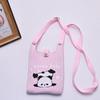 2024 Bolsa de Mão Mini de Tricô Guofeng Panda Bolsa de Celular Fashion Guofeng Bolsa de Ombro Bolsa Casual Versátil