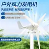 Aerogenerador Doméstico 220V Pequeño Alta Potencia 12V24V Generador de Energía Eólica Sistema Complementario de Energía Eólica y Solar
