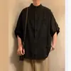 Nueva Camisa Estilo Chino, Ropa para Hombre Estilo Nacional, Diseño de Cuello Alto Retro de Alta Gama, Chaqueta Camisa de Manga Corta, Tendencia Nacional de Verano