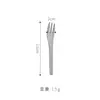 Acero Inoxidable 304 Martillado Estilo Japonés Cucharita para Café Tenedor para Pastel Tenedor para Frutas Ins Hotel Restaurante Cuchara de Cabeza Redonda Tenedor para Postre