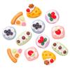 Bolo Comida Brinquedo Comida Artificial Grande Misto Comida em Miniatura Brinquedo Resina Pequenos Acessórios DIY Acessórios de Joalheria Acessórios de Resina
