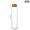 Botella de Vidrio de Borosilicato Alta de 37 mm con Tapa de Aluminio, Botella para Empaque de Dulces, Botella para Suplementos de Salud, Botella Pequeña para Medicina de Cápsulas de Cordyceps
