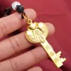 Llavero Zodiaco bóveda abierta año de nacimiento colgante llave dorada remolque para bolso de hombre y mujer adornos para llavero transfronterizo