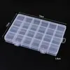 Caja de Almacenamiento Transparente de Plástico Fijo para Ranuras de Tarjetas Caja de Embalaje para Joyería Accesorios de Joyería DIY Caja para Cuentas Caja de Embalaje para Cuentas de Arroz