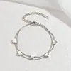 Pulsera de Acero de Titanio con Diseño Completo de Dongguan, No se Desvanece, Corazón, Mariposa, Trébol de Cuatro Hojas, Disco de Estrella, Joyería de Acero Inoxidable de Alta Gama