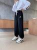 Calça Infantil Personalizada Estilo Primavera e Outono Calça Esportiva Infantil Solta Casual Outono e Inverno Nova Roupa Exterior Calça de Moletom Tendência