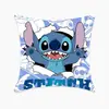 Almofada Criativa da Série Cartoon Stitch, Capa de Almofada Fofa para Casa, Quarto, Sala de Estar, Capa de Almofada de Encosto Ultramacia