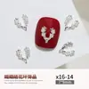 Joias para Nail Art de Natal Atacado Liga de Ouro e Prata Floco de Neve Sino Árvore de Natal Acessórios Decoração de Unha Usável Diamantes