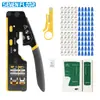 Alicates de Crimpado de Red CAT6a de Siete Pisos Kit de Herramientas de Crimpado RJ45 de 8P Para Crimpado de Ethernet en Casa Reparación de Red Simple