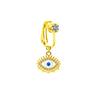 Gatte Anillo para ombligo europeo y americano transfronterizo de nicho personalizado estilo neutro clip falso para ombligo clip para oreja de doble uso moda anillo para ombligo de diamantes completos