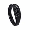 Pulsera de Cuero Multicapa Explosiones Transfronterizas de Amazon Joyería Vintage para Hombre Pulsera de Ojo de Tigre Hebilla Magnética de Acero Inoxidable
