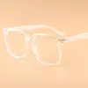 Gafas Danyang al por mayor Nuevo Marco Cuadrado Ultraligero Cara Grande Monturas de Gafas Tr90 Estilo Artístico para Hombres y Mujeres Marco Grande Liso en Stock