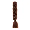 Trenzas Grandes de Fibra Sintética de Comercio Exterior, Trenzas de Colores, Peluca, Cabello para Trenzas Jumbo, Rastas Africanas, Cabello para Crochet