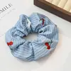 Ligas y Accesorios para el Cabello con Diseño Rayado, Sensación de Alta Gama, Scrunchies Grandes Dulces para Mujer, Estilo Nuevo Que No Daña el Cabello, Scrunchies Versátiles