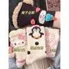 Calcetines holgados versátiles, cálidos, antideslizantes y forrados de felpa, calcetines gruesos de media pantorrilla para invierno, uso en casa y deportes, estilo de dibujos animados lindo y dulce