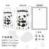 Lindo Panda Sobre Papel Membretado Traje Pequeño Fresco Pareja Dibujo Animado Carta de Amor Postal Tarjeta de Felicitación Papel Membretado Regalo