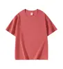 Camiseta de Algodón con Hombro Caído de Manga Corta con Cuello Redondo Color Sólido Ropa de Grupo Ropa de Clase para Hombres y Mujeres Viaje Diario