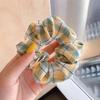 Anillo para el cabello floral a cuadros Colon francés Vintage Combinable Cuerda para el cabello de tela Diadema de bosque Accesorios para el cabello de celebridad de Internet coreana