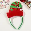 Faixa de Cabeça de Natal Transfronteiriça Qiyue Faixa de Cabeça com Galhos de Rena Decorações de Natal Fivela Plástica para Cabeça de Crianças Decoração de Festa