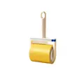 Rodillo Quita Pelusas Cinta Adhesiva Reversible para Uso Doméstico, Removedor de Pelusas para Limpieza de Camas, Cinta Transparente Reversible