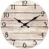 Transfronterizo 10 Relojes de Pared de Madera Simples Relojes Digitales Creativos de Tablero de Madera Reloj Silencioso de Pared para Sala de Estar, Dormitorio, Cocina Decoración