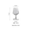 Copa de Diamante de Cristal Estilo Europeo para Uso en Casa, Copa de Vino Tinto Borgoña, Copa de Brandy de Lujo Ligero para Bar, Estilo de Lujo Ligero