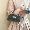 Bolsa Transversal Cor Sólida Comércio Exterior 2026 Nova Versátil Bolsa de Ombro com Corrente Pequena Bolsa Tendência Simples para o Dia a Dia