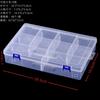 Caja de Almacenamiento Compartimentada Desmontable Lista para Usar, Caja Organizadora Transparente a Prueba de Polvo para Juguetes y Accesorios, Caja de Exhibición de Muestras de Ferretería