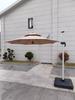 Guarda-chuva romano liga de alumínio guarda-sol cabine externa pátio varanda guarda-chuva de villa à prova de UV à prova de chuva guarda-sol de sol