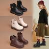 Botas para Niña, Botas para Niños, Botines Cortos de Piel Suave de Pequeña Princesa, Nuevas Botas de Piel de Moda para Bebé Otoño e Invierno 2026