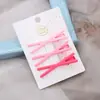 Dopamina estilo coreano simples sem costura clipe lateral marrom leite grampo de cabelo feminino franja lateral clipe de cabelo acessório de cabeça grampo de cabelo para cabelo quebrado
