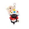 Jinnew Original Gato Leão Dança do Leão Bênção de Ano Novo Chaveiro de Pelúcia Pingente Gato Fofo Pingente de Bolsa Presente