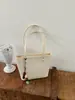 Bolsa Grande Simples para Trajeto Diário Transfronteiriço Feminina Nova Textura Trançada Retrô Bolsa Tote Grande Capacidade Bolsa de Ombro de Abaixo do Braço