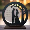 2025 Nueva Decoración Transfronteriza para Bodas y Día de San Valentín Regalo Conmemorativo de Madera para Pareja de Aniversario