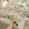 Novo Conjunto de Roupa de Cama Estilo Princesa Coreana Macio e Nublado com Acabamento em Renda (Três ou Quatro Peças) 2026