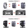 Modificación de Coche Indicador de 60mm Doble Retroiluminación Turbo RPM Temperatura de Aceite Temperatura de Agua Presión de Aceite Voltaje Gas de Escape AFR
