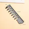 Pente Retrô de Cabeça de Óleo Transfronteiriço Pente de Alisamento Dupla Face para Homens Pente de Dentes Largos Pente para Cabeça de Óleo Pente de Cabeleireiro de Dentes Grandes Pente com Textura